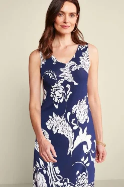 Soft Surroundings Dresses|Vaila Maxi Dress OceanAirScarf/AzoresDi