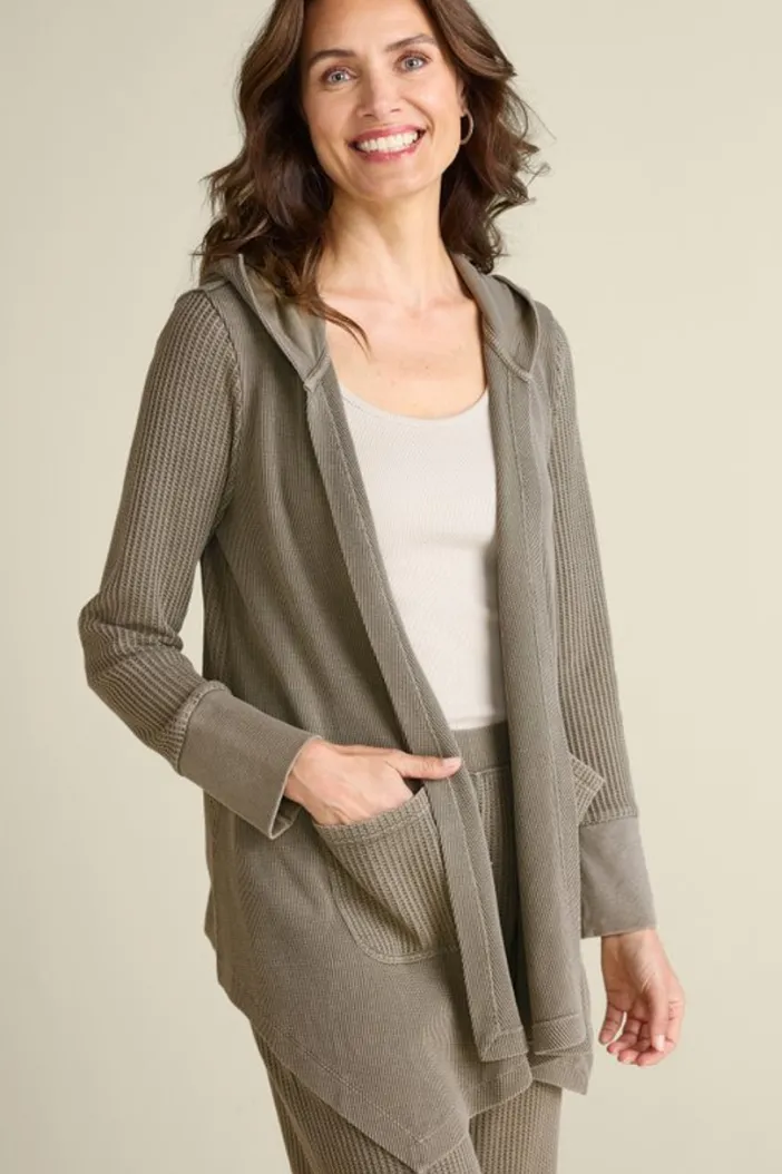 Soft Surroundings Toppers|Jackets & Coats|Vala Waffle Topper DustyOlive