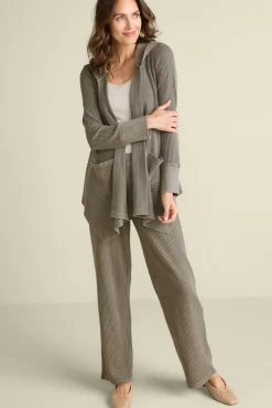 Soft Surroundings Toppers|Jackets & Coats|Vala Waffle Topper DustyOlive