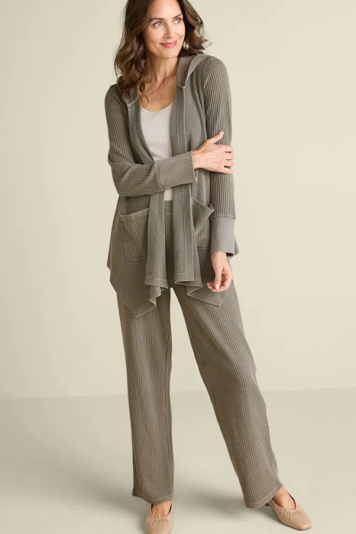 Soft Surroundings Toppers|Jackets & Coats|Vala Waffle Topper DustyOlive