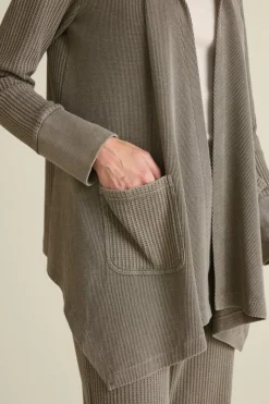 Soft Surroundings Toppers|Jackets & Coats|Vala Waffle Topper DustyOlive