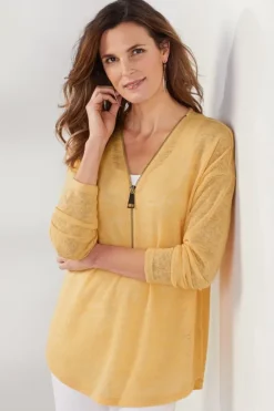 Soft Surroundings Tops|Sweaters & Cardigans|Valentina Zip Sweater