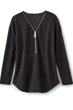Soft Surroundings Tops|Sweaters & Cardigans|Valentina Zip Sweater