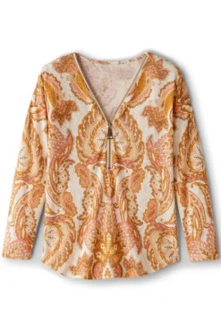 Soft Surroundings Tops|Sweaters & Cardigans|Valentina Zip Sweater