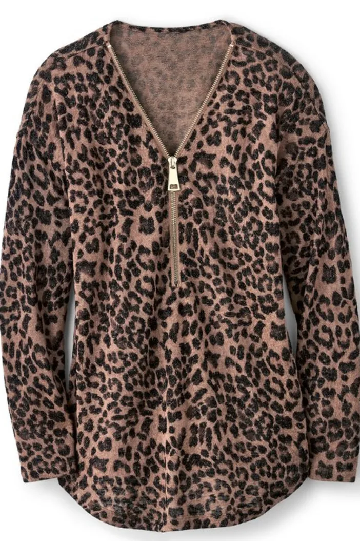 Soft Surroundings Tops|Sweaters & Cardigans|Valentina Zip Sweater