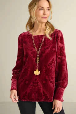 Soft Surroundings Tops|Vanetta Velvet Top