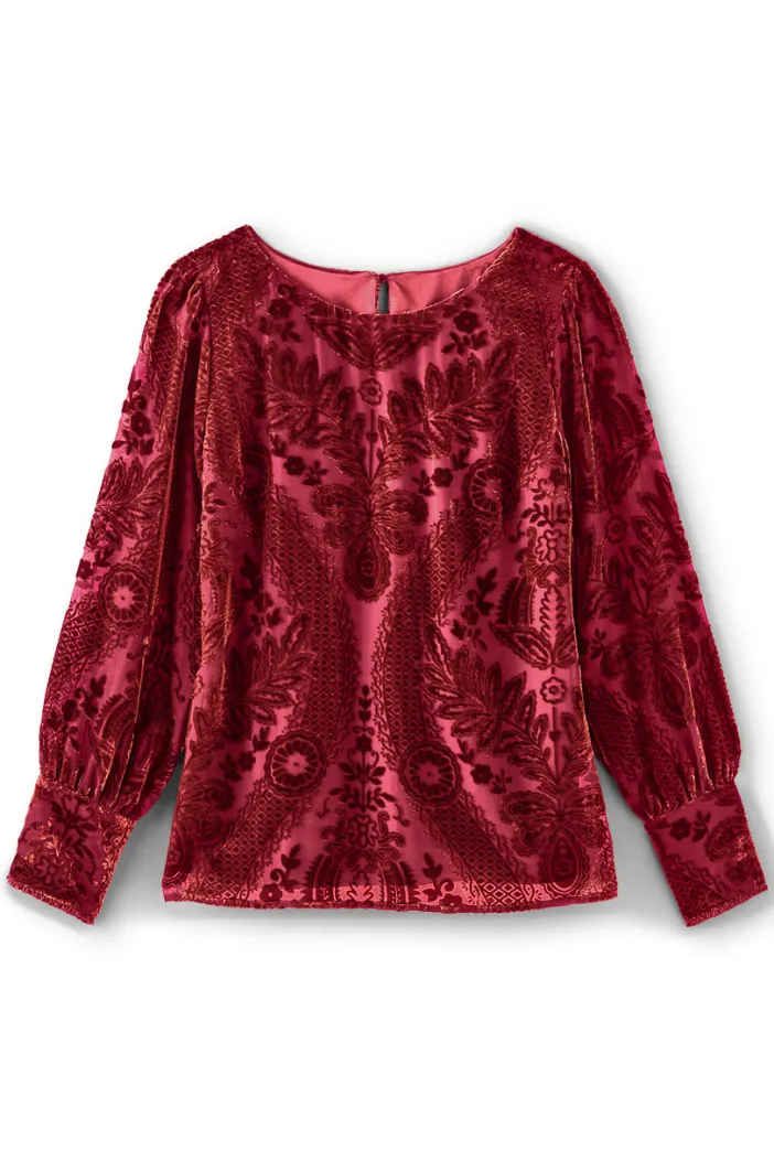 Soft Surroundings Tops|Vanetta Velvet Top