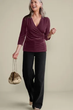 Soft Surroundings Tops|Velvet Alyssa Knit Top