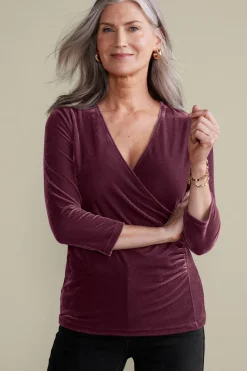 Soft Surroundings Tops|Velvet Alyssa Knit Top