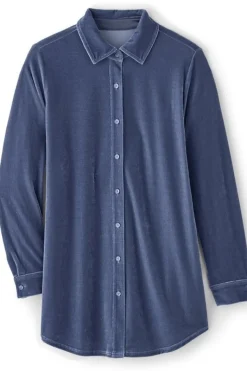 Soft Surroundings Tops|Tunics & Leggings|Velvet Boyfriend Tunic Shirt