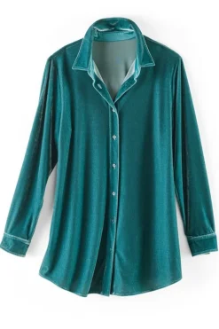 Soft Surroundings Tops|Tunics & Leggings|Velvet Boyfriend Tunic Shirt