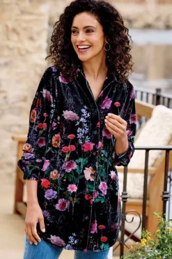 Soft Surroundings Tops|Tunics & Leggings|Velvet Boyfriend Tunic Shirt
