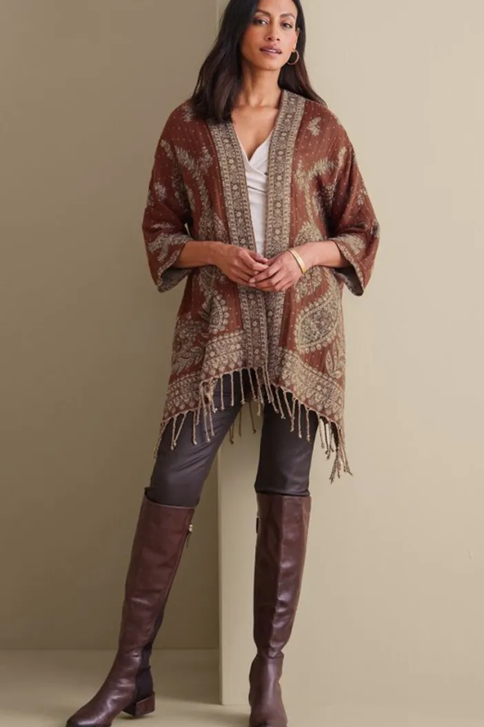 Soft Surroundings Toppers|Jackets & Coats|Versailles Jacquard Topper TapestryMulti