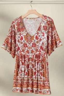 Soft Surroundings Tops|Tunics & Leggings|Vina Short Sleeve Tunic SanFranScarfCream