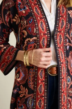 Soft Surroundings Tops|Sweaters & Cardigans|Vitrine Jacquard Cardigan FallGarden