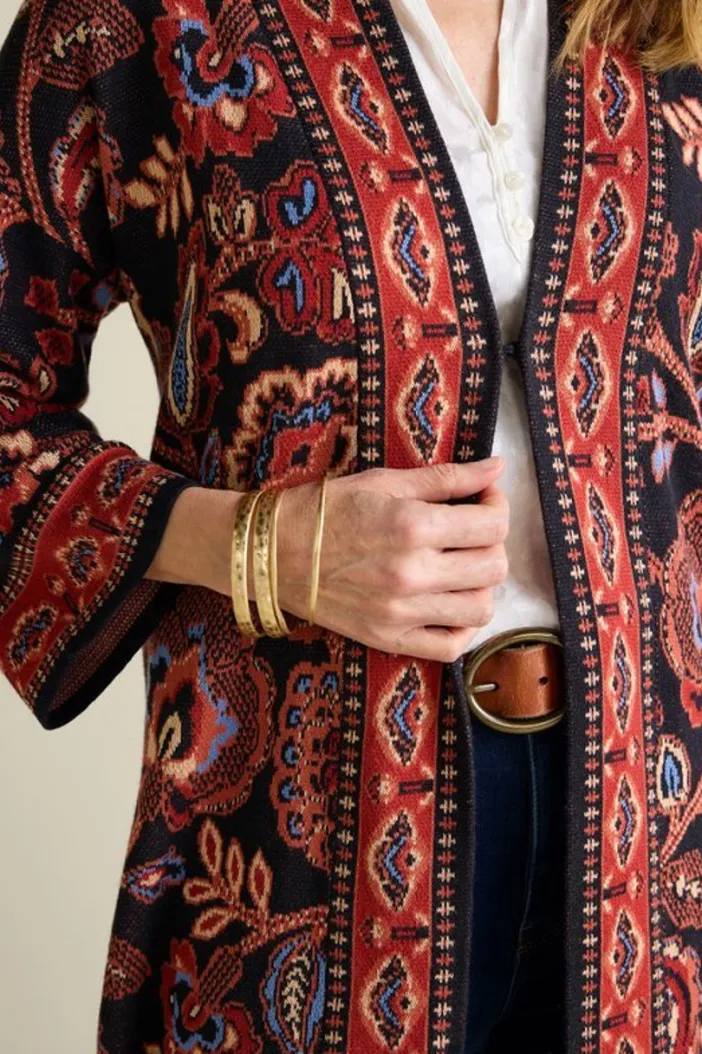 Soft Surroundings Tops|Sweaters & Cardigans|Vitrine Jacquard Cardigan FallGarden