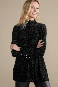 Soft Surroundings Tops|Walden Velvet Turtleneck