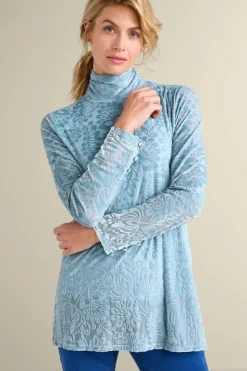 Soft Surroundings Tops|Walden Velvet Turtleneck