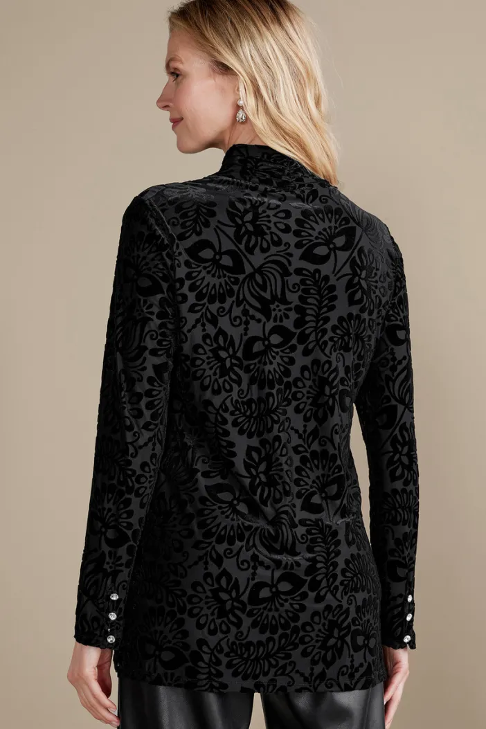 Soft Surroundings Tops|Walden Velvet Turtleneck