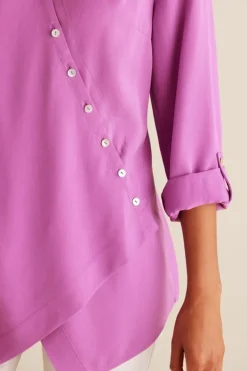 Soft Surroundings Tops|Tunics & Leggings|Washed Tencel™ Tunic LightWashDenim