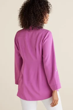 Soft Surroundings Tops|Tunics & Leggings|Washed Tencel™ Tunic LightWashDenim