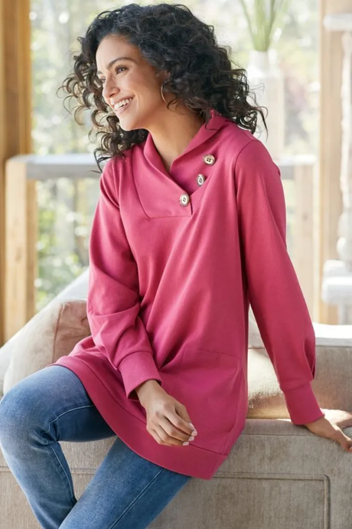 Soft Surroundings Tops|Winifred Pullover Cinnamon
