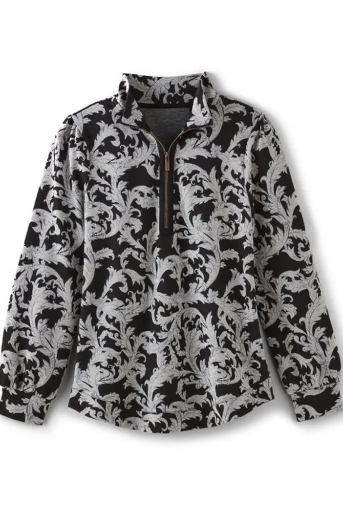 Soft Surroundings Tops|Winona Pullover NeutralScroll