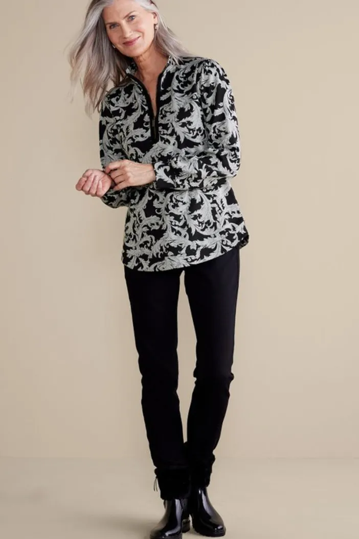 Soft Surroundings Tops|Winona Pullover NeutralScroll