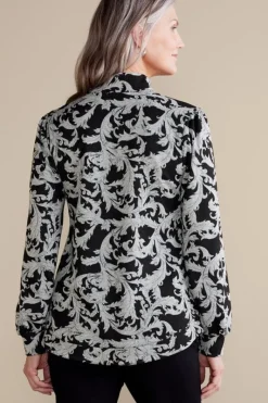 Soft Surroundings Tops|Winona Pullover NeutralScroll