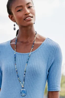 Soft Surroundings Jewelry|Necklaces|Yarra Pendant Necklace Lapis