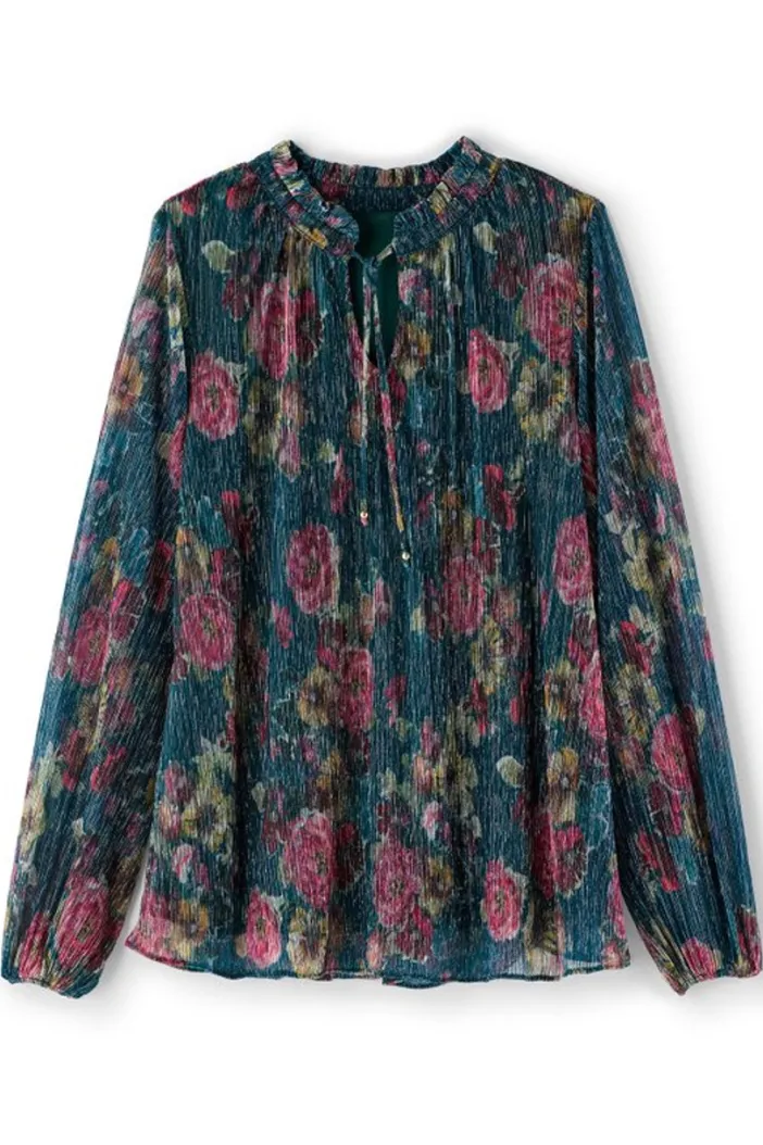 Soft Surroundings Tops|Yvonne Shimmer Top EvalynnGarden