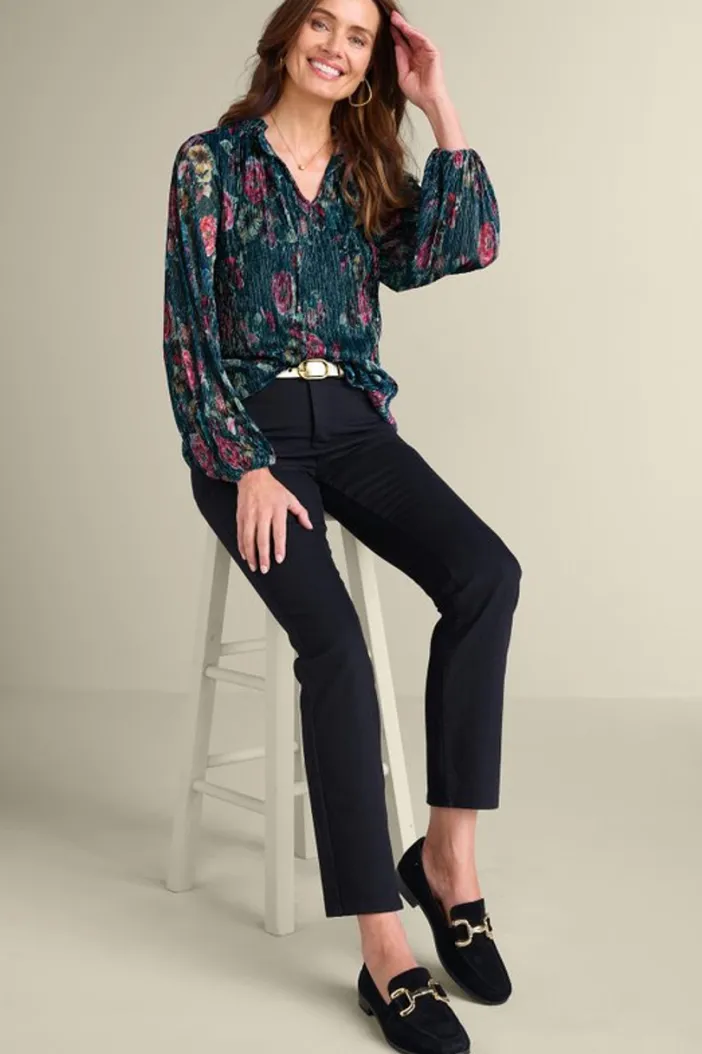 Soft Surroundings Tops|Yvonne Shimmer Top EvalynnGarden