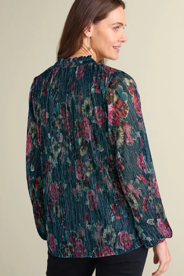Soft Surroundings Tops|Yvonne Shimmer Top EvalynnGarden