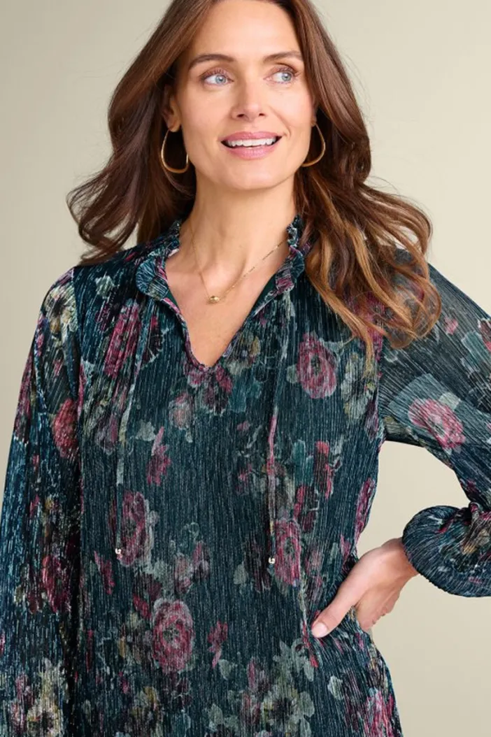 Soft Surroundings Tops|Yvonne Shimmer Top EvalynnGarden