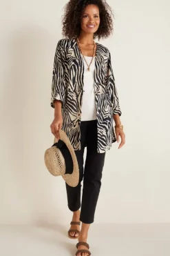 Soft Surroundings Toppers|Jackets & Coats|Zella Topper BrownZebra