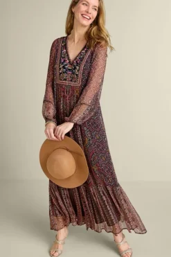 Soft Surroundings Dresses|Zellige Maxi Dress TuscanMedallion
