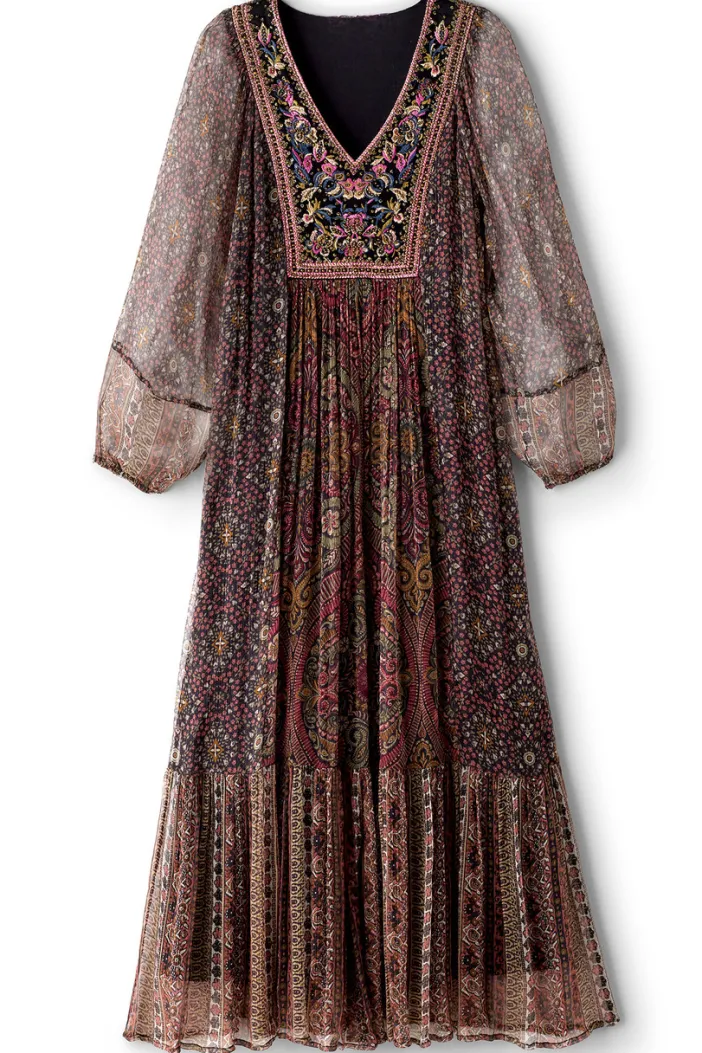 Soft Surroundings Dresses|Zellige Maxi Dress TuscanMedallion