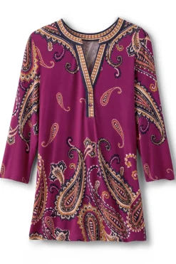 Soft Surroundings Tops|Zennia Printed Tunic OsteriaScarf